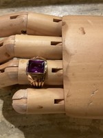 GOODWOOD 10k Purple Sapphire Ring Sz9.5