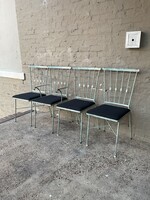 GOODWOOD Set of 4 Iron Verdigris Patio Chairs