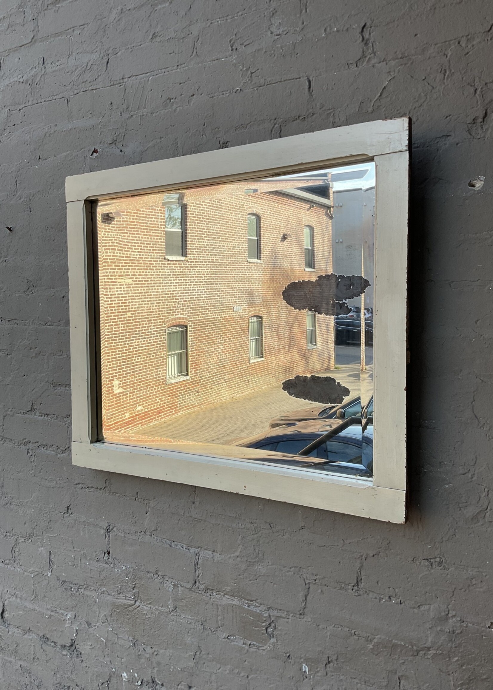 GOODWOOD Vintage Beveled Mirror with Patina