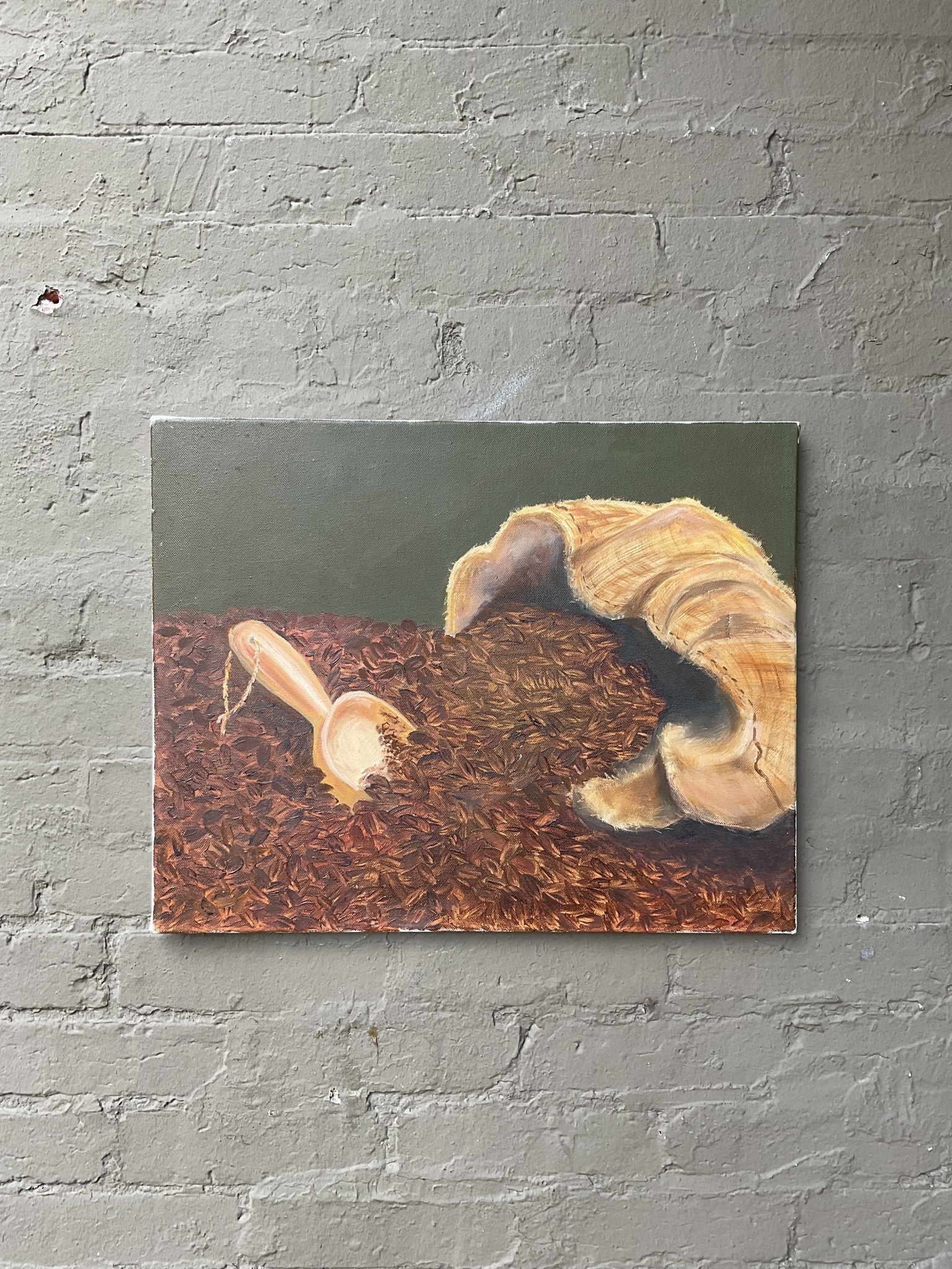 Coffee Beans, Oil on Canvas